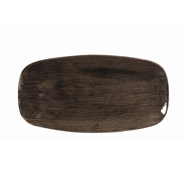 Блюдо прямоугольное CHEFS 29,8х15,3см, без борта, Stonecast Patina, цвет Iron Black PAIBXO111