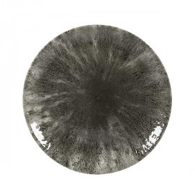Тарелка мелкая 21,7см, без борта, цвет Stone Quartz Black, Studio Prints STQBEVP81