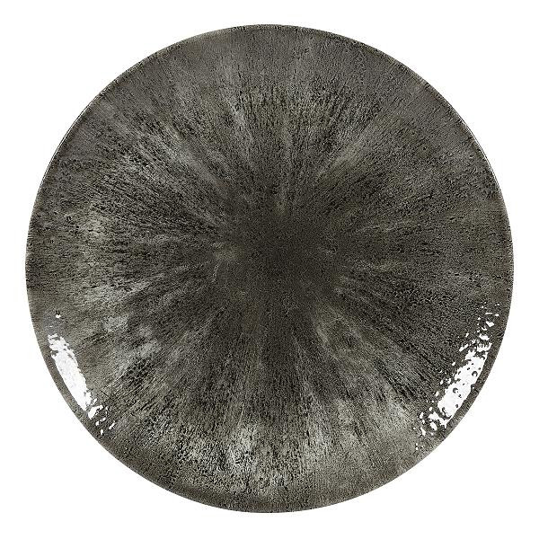Тарелка мелкая 26см, без борта, цвет Stone Quartz Black, Studio Prints STQBEV101