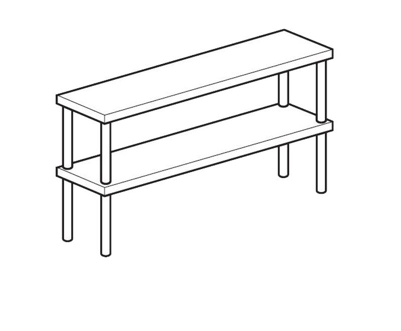 ПОЛКА НАСТОЛЬНАЯ ОТКРЫТАЯ APACH CHEF LINE LOSO3513T2
