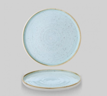 Тарелка мелкая d26см h2см с прямым бортом, Chefs Plate, Stonecast Duck Egg Blue SDESWP261