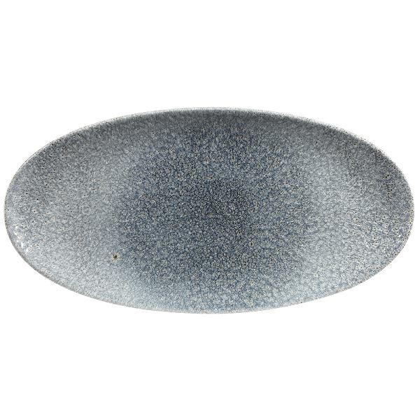 Блюдо овальное CHEFS 34,7х17,3см, без борта, цвет Raku Topaz Blue, Studio Prints RKTBOV351