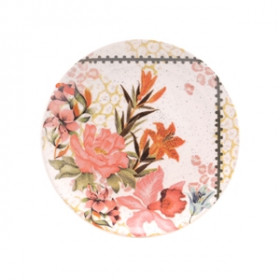 Тарелка мелкая UNNI SHAPE BUQUE TROPICAL19см Oxford 126317, AY03-5820