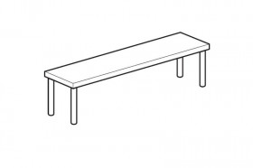 ПОЛКА НАСТОЛЬНАЯ ОТКРЫТАЯ APACH CHEF LINE LOSO3517T1