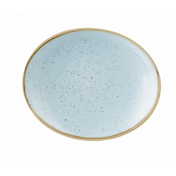 Блюдо овальное 19,2см, без борта, Stonecast, цвет Duck Egg Blue SDESOP71