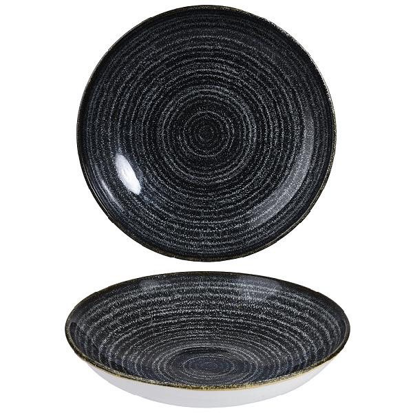Салатник 1,14л d24,8см, без борта, цвет Charcoal Black, Studio Prints SPCBEVB91