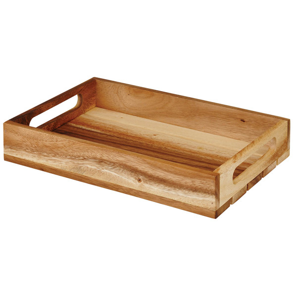 Поднос деревянный "Ящик" 30х20см h4,8см Buffetscape Wood ZCAWMWCR1