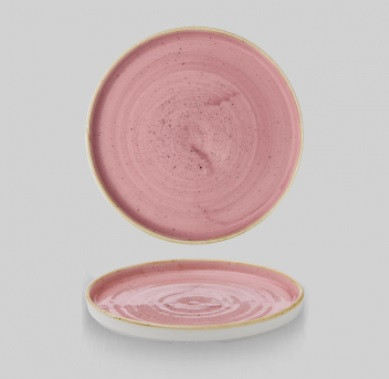 Тарелка мелкая d21см h2см с прямым бортом, Chefs Plate, Stonecast Petal Pink SPPSWP211