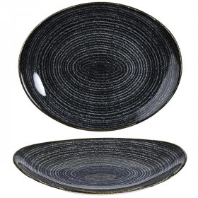 Тарелка глубокая овальная 27х22,9см, цвет Charcoal Black, Studio Prints SPCBOP581
