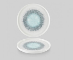Тарелка мелкая 21см, h2см с прямым бортом, Chefs Plate, цвет Aquamarine, FSBLWP211