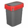 Бак для мусора "SMART BIN" 10л (245x196x345мм), с крышкой "маятник" (красный) 434214704