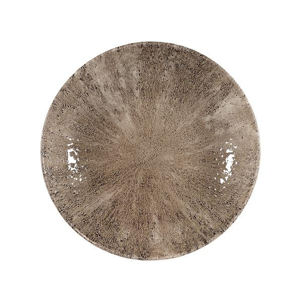 Тарелка мелкая 21,7см, без борта, цвет Stone Zircon Brown, Studio Prints STZBEVP81