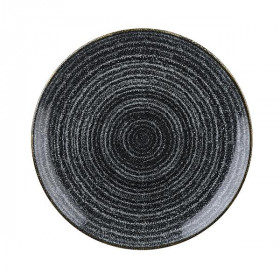 Тарелка мелкая 21,7см, без борта, цвет Charcoal Black, Studio Prints SPCBEVP81