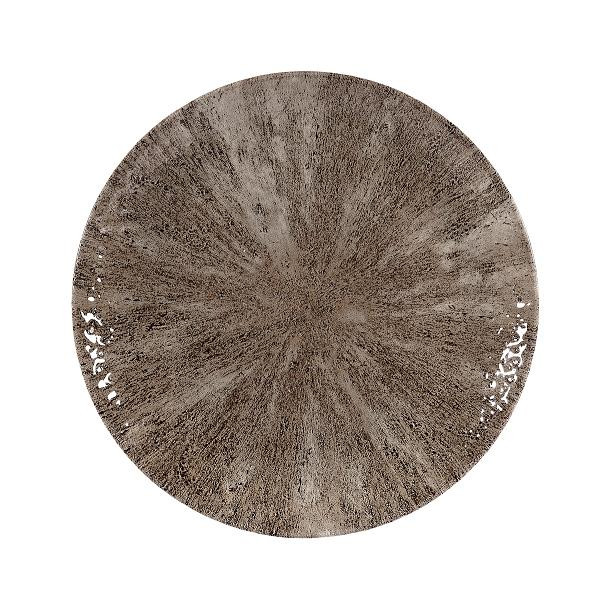 Тарелка мелкая 26см, без борта, цвет Stone Zircon Brown, Studio Prints STZBEV101