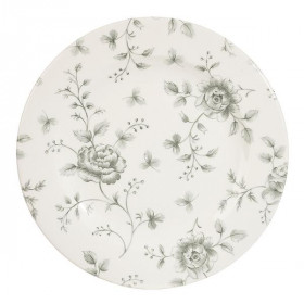 Тарелка мелкая 17см Vintage Prints, цвет Grey Rose Chintz RCGVP651