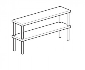 ПОЛКА НАСТОЛЬНАЯ ОТКРЫТАЯ APACH CHEF LINE LOSO3521T2