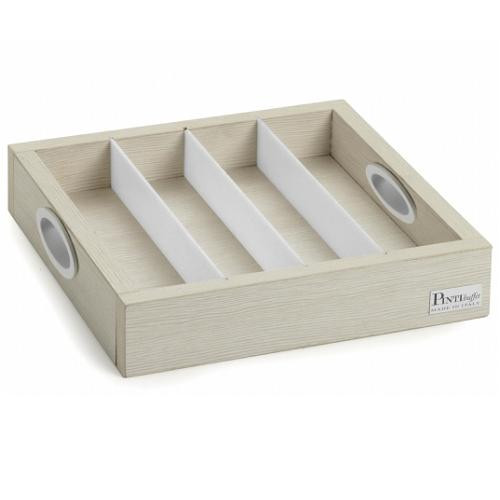 Диспенсер BUFFET COMPACT 30х30см h6см, для пакетированных продуктов или столовых приборов, дерево 51