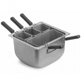 Кастрюля для пасты 38х35см h23,7см, с 4-мя корзинами и крышкой, серия "Tender", нерж.сталь 3390Q404