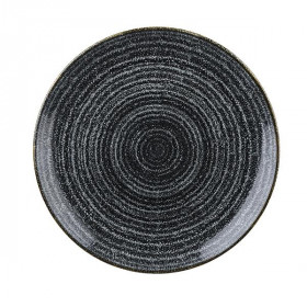 Тарелка мелкая 28,8см, без борта, цвет Charcoal Black, Studio Prints SPCBEV111