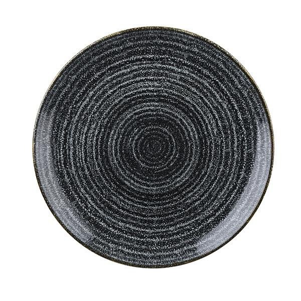 Тарелка мелкая 28,8см, без борта, цвет Charcoal Black, Studio Prints SPCBEV111