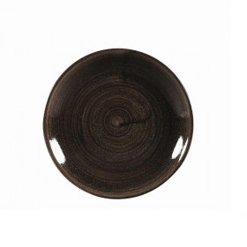 Тарелка мелкая 16,5см, без борта, Stonecast Patina, цвет Iron Black PAIBEVP61