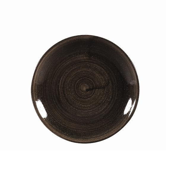 Тарелка мелкая 16,5см, без борта, Stonecast Patina, цвет Iron Black PAIBEVP61