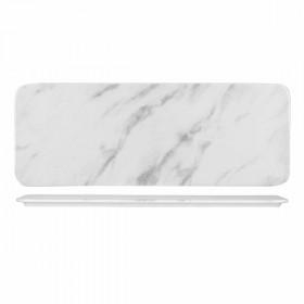 Блюдо сервировочное прямоугольное 37,6х14см, Textured Prints, цвет Marble Grey MGYRST1