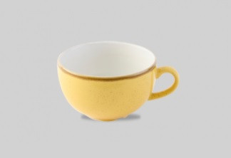 Чашка Cappuccino 340мл Stonecast, цвет Mustard Seed Yellow SMSSCB281