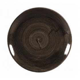 Тарелка мелкая 26см, без борта, Stonecast Patina, цвет Iron Black PAIBEV101