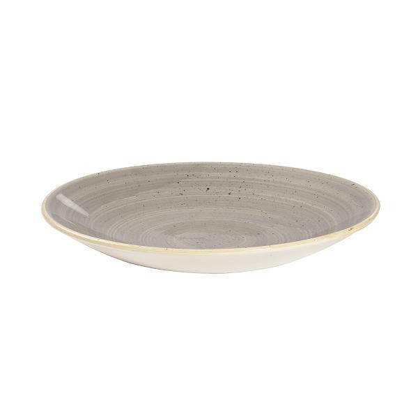 Тарелка глубокая 22,5см h2,7см, без борта, Stonecast, цвет Peppercorn Grey SPGSPD221