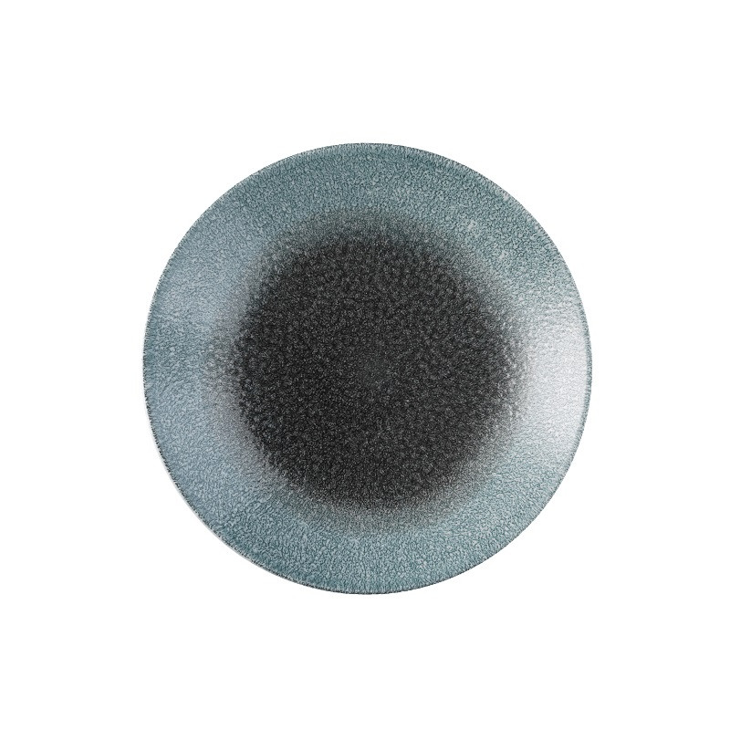 Тарелка мелкая 26см, без борта, цвет Raku Duo Topaz-Quartz, Studio Prints RDTQEV101