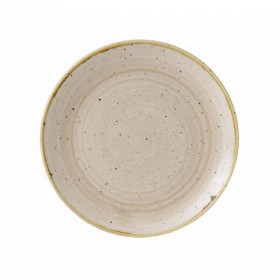 Тарелка мелкая 21,7см, без борта, Stonecast, цвет Nutmeg Cream SNMSEVP81