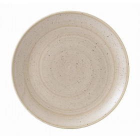 Тарелка мелкая 26см, без борта, Stonecast, цвет Nutmeg Cream SNMSEV101