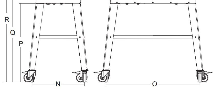 СТEНД Д/КУТТЕРА KATANA 12 И KATANA 12VV С КОЛЕСАМИ