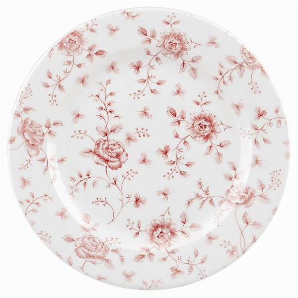 Тарелка мелкая 30,5см Vintage Prints, цвет Cranberry Rose Chintz RCCVP111