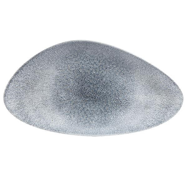 Блюдо треугольное CHEFS 35х19см, без борта, цвет Raku Topaz Blue, Studio Prints RKTBTC351