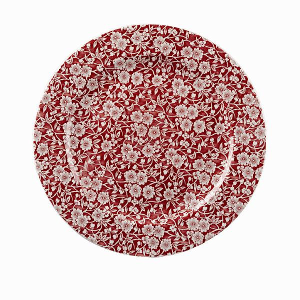 Тарелка мелкая 30,5см Vintage Prints, цвет Cranberry Victorian Calico CACVP111