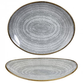 Блюдо овальное 27х22,9см, без борта, цвет Stone Grey, Studio Prints SPSGOP581
