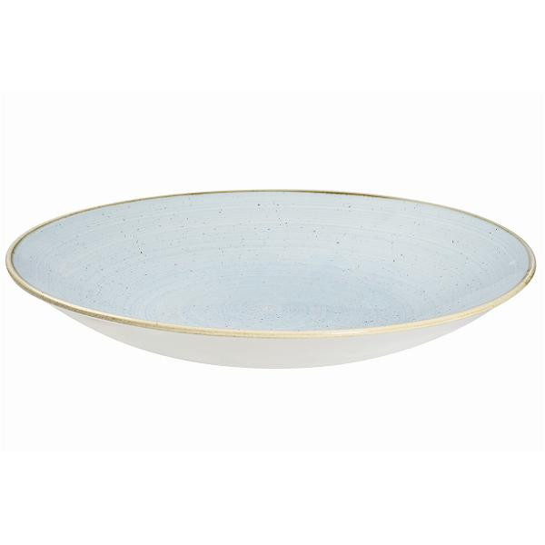 Тарелка глубокая 22,5см h2,7см, без борта, Stonecast, цвет Duck Egg Blue SDESPD221