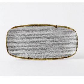 Блюдо прямоугольное CHEFS 35,5х18,9см, без борта, цвет Stone Grey, Studio Prints SPSGXO141