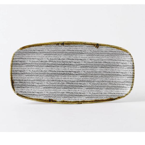 Блюдо прямоугольное CHEFS 35,5х18,9см, без борта, цвет Stone Grey, Studio Prints SPSGXO141