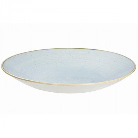Тарелка глубокая 28,1см h3,7см, без борта, Stonecast, цвет Duck Egg Blue SDESPD271