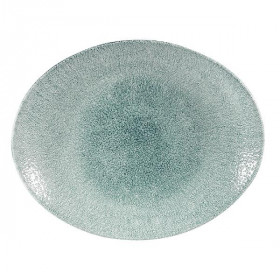 Блюдо овальное 27х22,9см, без борта, цвет Raku Jade Green, Studio Prints RKJGOP581