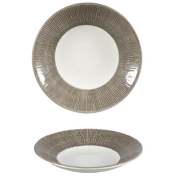 Тарелка глубокая 22,5см h2,7см, без борта, Bamboo, цвет Dusk DUBALD221