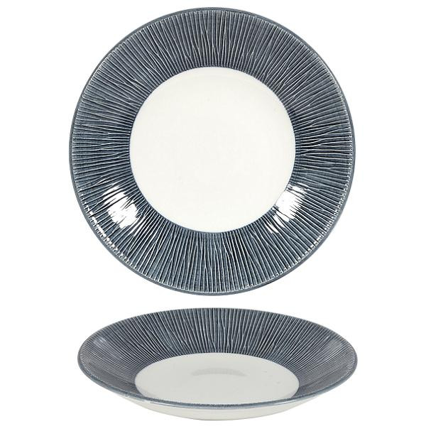 Тарелка глубокая 22,5см h2,7см, без борта, Bamboo, цвет Mist MBBALD221