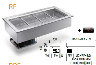 ПРИЛАВОК ХОЛОД. ENOFRIGO RF BASE 1000 ВСТРАИВАЕМЫЙ