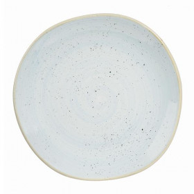 Тарелка мелкая "Волна" 26,4см, без борта, Stonecast, цвет Duck Egg Blue SDESOG101