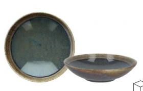 Тарелка для супа 21 см BLOOM BLUE AND BROWN BM001218088