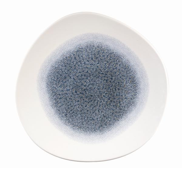Тарелка мелкая "Волна" 26,4см, без борта, цвет Raku Topaz Blue, Studio Prints RKTBOG101