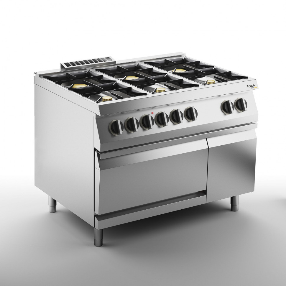 ПЛИТА ГАЗОВАЯ 6 КОНФОРОЧН. 700 СЕРИИ APACH CHEF LINE SLRRG127FECS